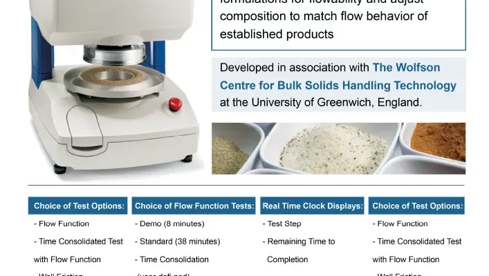 Ametek Brookfield PFT Powder Flow Tester
